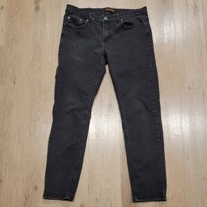 Mens black slim jeans 33x30